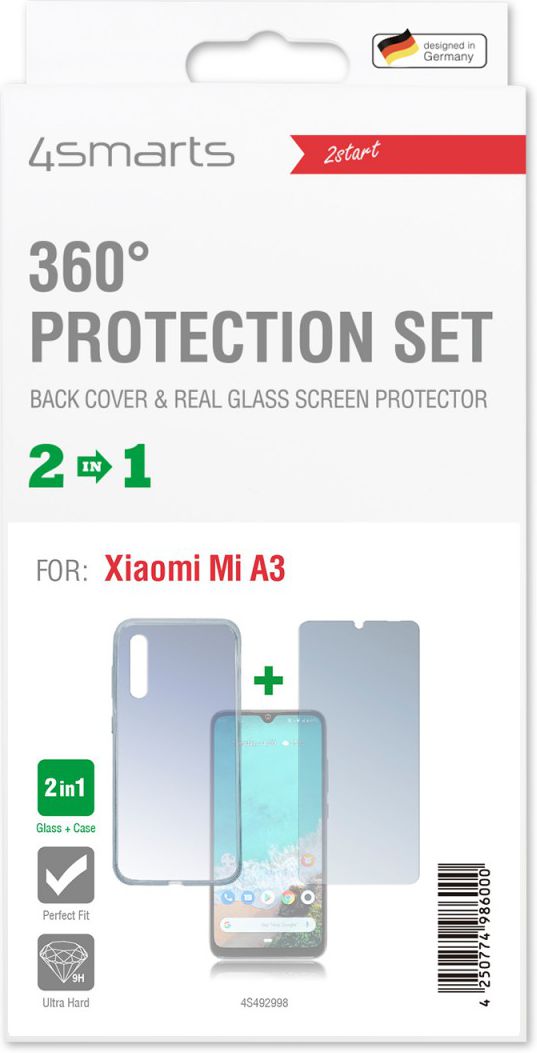 4smarts 360° Protection Cover Xiaomi Mi A3 Transparant afbeelding 2