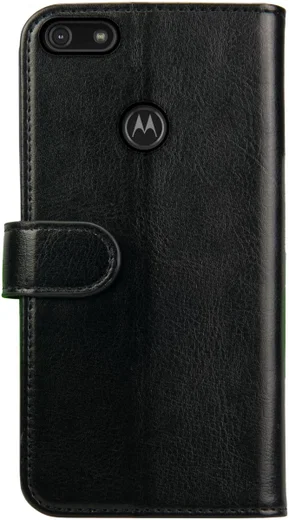 Rosso Element Motorola Moto E6 Play Hoesje Book Cover Zwart afbeelding 2