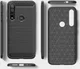 Motorola Moto G8 Plus Geborsteld TPU Hoesje Zwart afbeelding 4