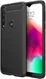 Motorola One Macro Geborsteld TPU Hoesje Zwart afbeelding 1