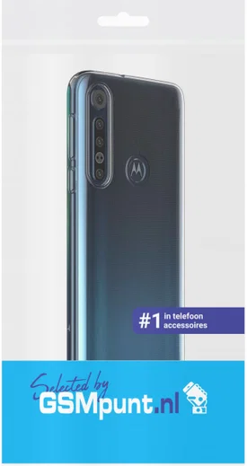 Motorola One Macro Hoesje Dun TPU Transparant afbeelding 3