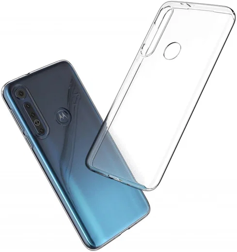 Motorola One Macro Hoesje Dun TPU Transparant afbeelding 2