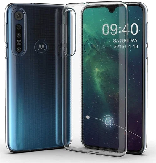 Motorola One Macro Hoesje Dun TPU Transparant afbeelding 8