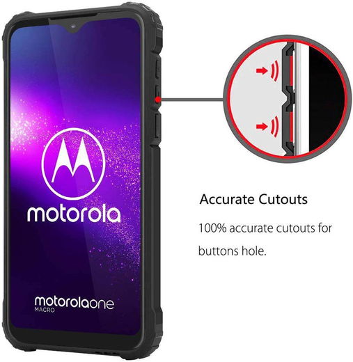 Motorola Moto G8 Plus Hybride Hoesje Zwart afbeelding 7