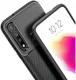 Motorola Moto G8 Plus Siliconen Carbon Hoesje Zwart afbeelding 5