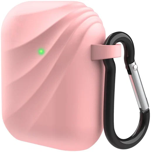 Apple AirPods Wervelwind Siliconen Hoesje Roze afbeelding 1