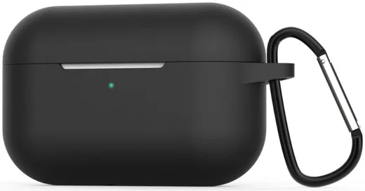 Apple AirPods Pro Flexibel Zacht Siliconen Hoesje Zwart afbeelding 1