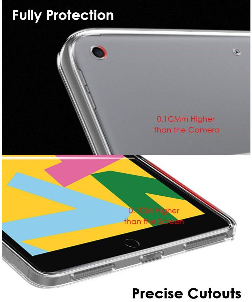 Apple iPad 10.2 (2019 / 2020 / 2021) Hoesje Dun TPU Transparant afbeelding 3