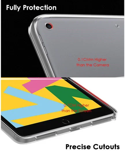 Apple iPad 10.2 (2019 / 2020 / 2021) Hoesje Dun TPU Transparant afbeelding 3
