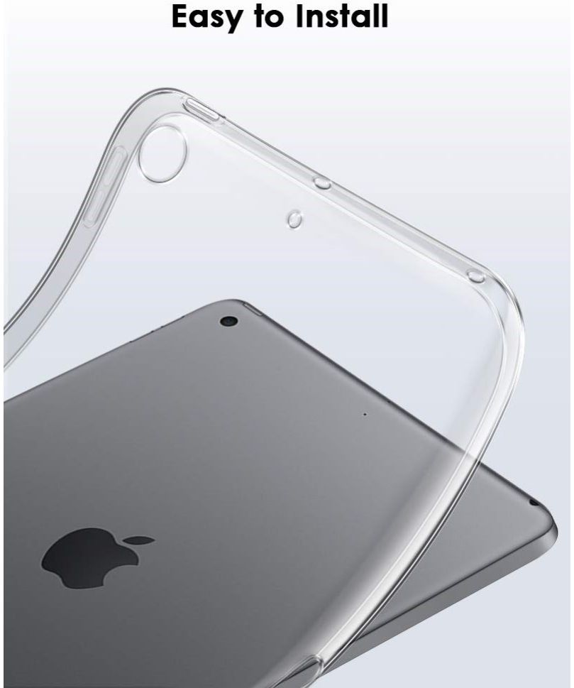 Apple iPad 10.2 (2019 / 2020 / 2021) Hoesje Dun TPU Transparant afbeelding 4