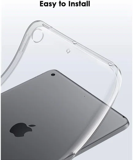 Apple iPad 10.2 (2019 / 2020 / 2021) Hoesje Dun TPU Transparant afbeelding 4