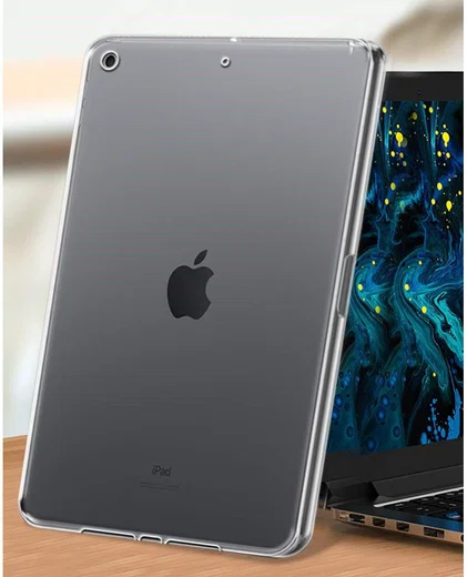 Apple iPad 10.2 (2019 / 2020 / 2021) Hoesje Dun TPU Transparant afbeelding 5