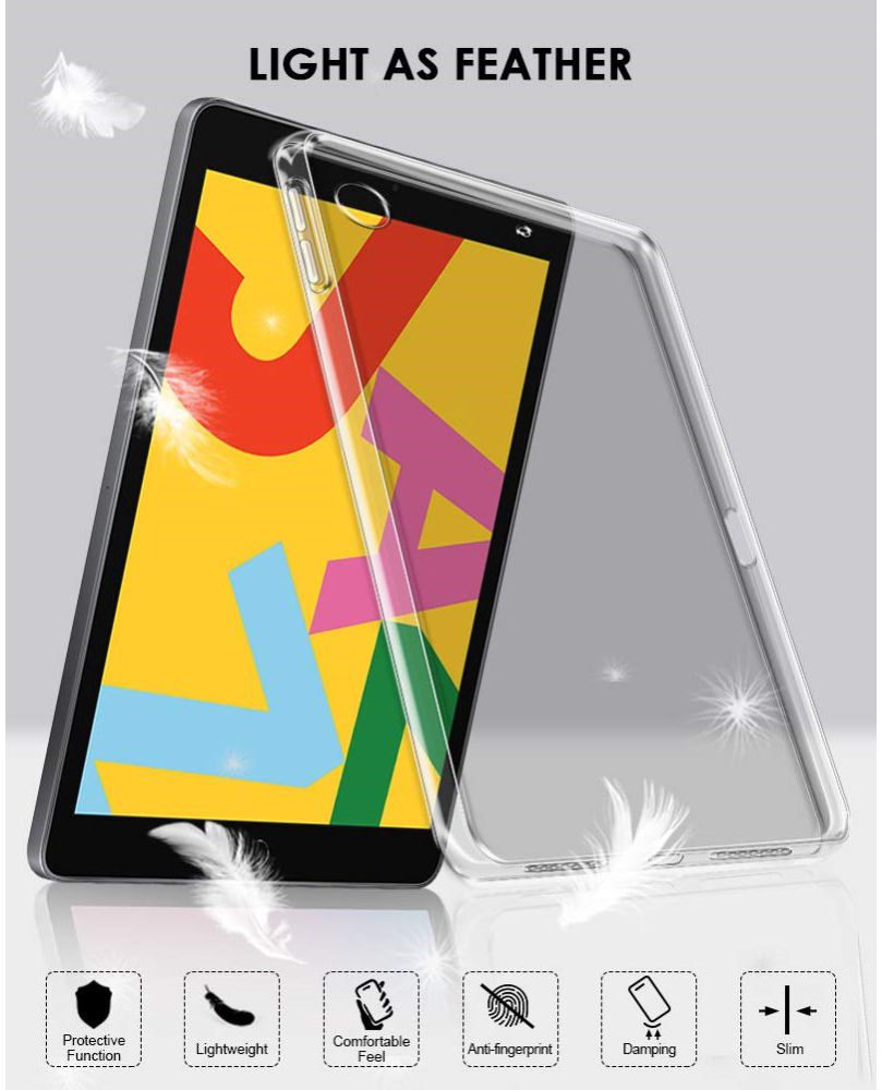 Apple iPad 10.2 (2019 / 2020 / 2021) Hoesje Dun TPU Transparant afbeelding 6