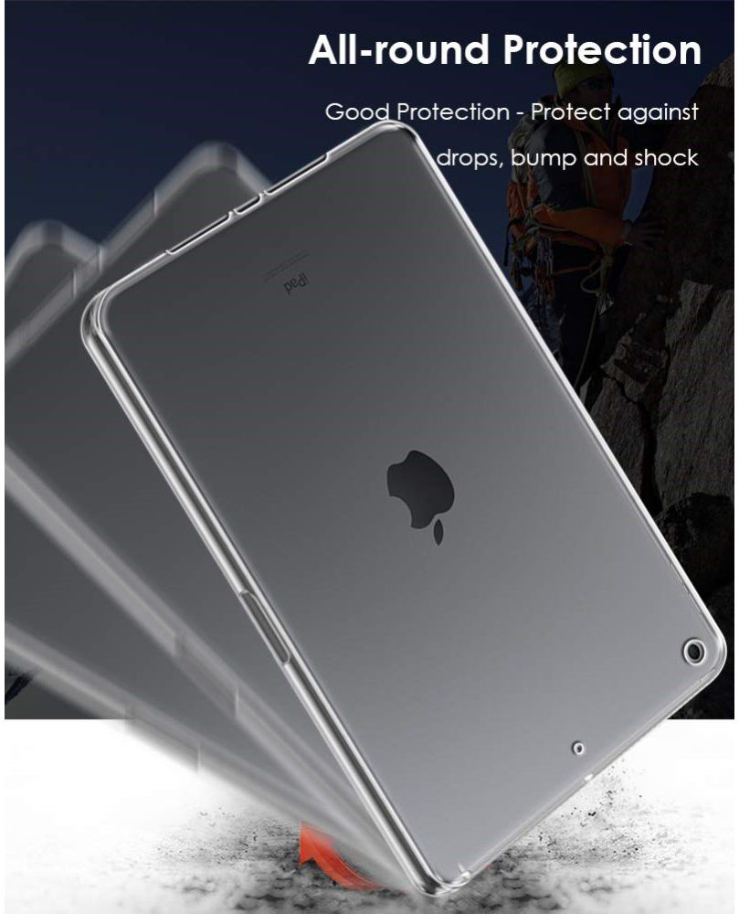 Apple iPad 10.2 (2019 / 2020 / 2021) Hoesje Dun TPU Transparant afbeelding 7