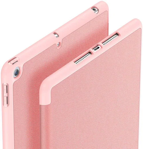 Dux Ducis Apple iPad 10.2 2019 / 2020 / 2021 Tri-fold Hoes Roze Goud afbeelding 10