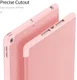 Dux Ducis Apple iPad 10.2 2019 / 2020 / 2021 Tri-fold Hoes Roze Goud afbeelding 8