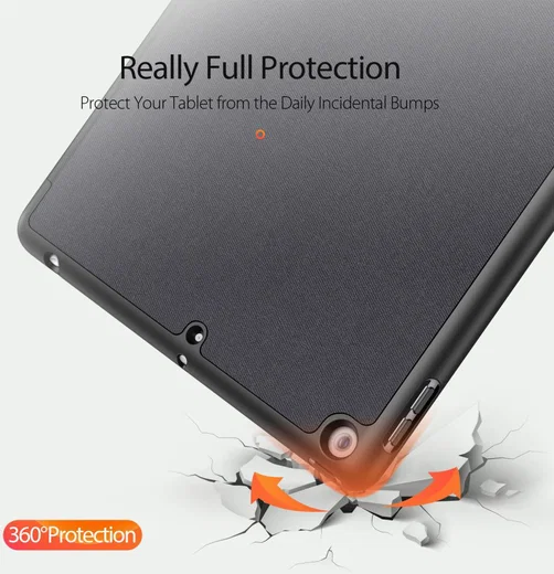 Dux Ducis Apple iPad 10.2 2019 / 2020 / 2021 Tri-fold Hoes Zwart afbeelding 3