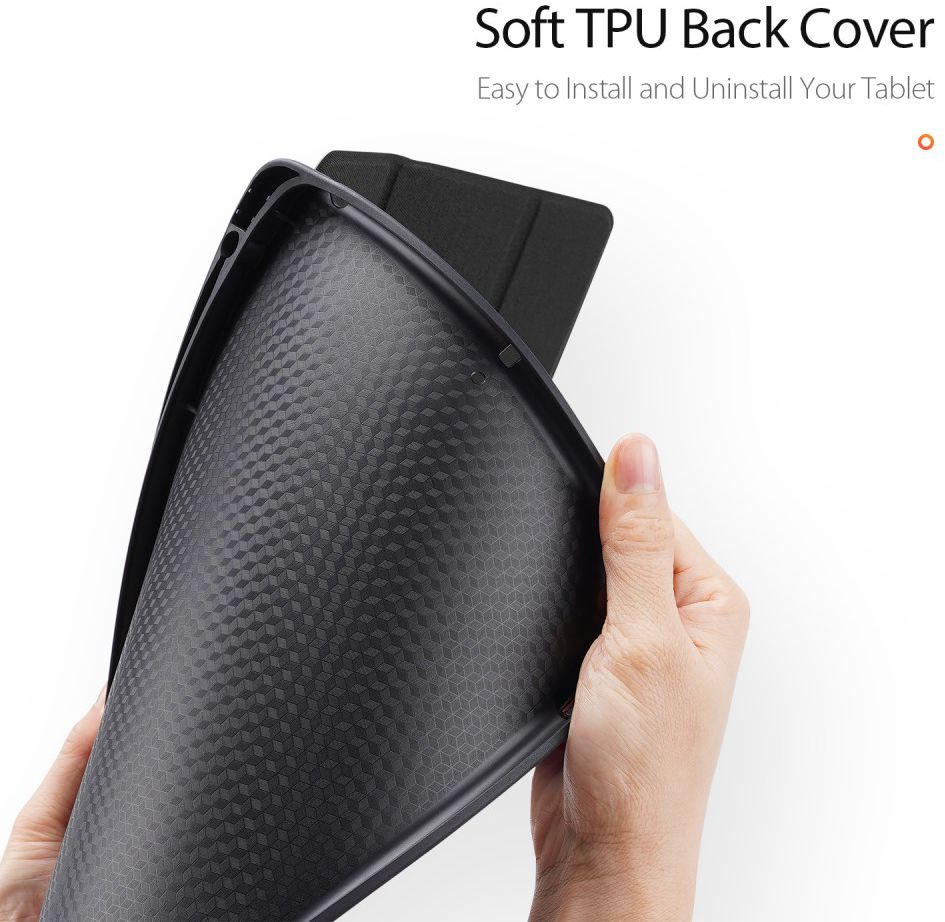 Dux Ducis Apple iPad 10.2 2019 / 2020 / 2021 Tri-fold Hoes Zwart afbeelding 7