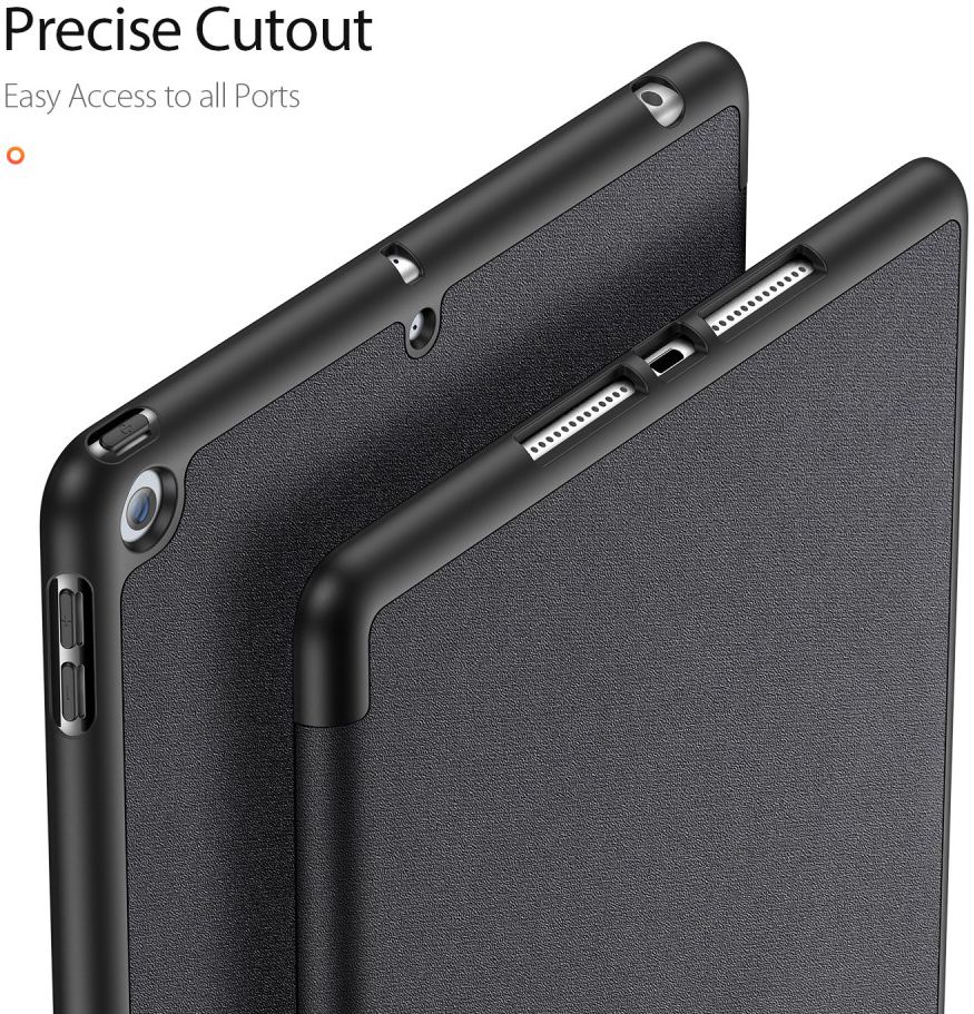 Dux Ducis Apple iPad 10.2 2019 / 2020 / 2021 Tri-fold Hoes Zwart afbeelding 8