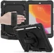 iPad 10.2 2019 / 2020 / 2021 Hoesje met Verstelbare Handriem Zwart afbeelding 5