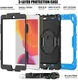 iPad 10.2 2019 / 2020 / 2021 Hoesje met Verstelbare Handriem Blauw afbeelding 4