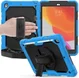 iPad 10.2 2019 / 2020 / 2021 Hoesje met Verstelbare Handriem Blauw afbeelding 5