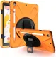 iPad 10.2 2019 / 2020 / 2021 Hoesje met Verstelbare Handriem Oranje afbeelding 1
