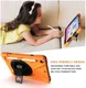 iPad 10.2 2019 / 2020 / 2021 Hoesje met Verstelbare Handriem Oranje afbeelding 3