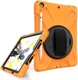 iPad 10.2 2019 / 2020 / 2021 Hoesje met Verstelbare Handriem Oranje afbeelding 6