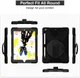 Apple iPad 10.2 (2019) Hybride Kickstand Hoesje met Handriem Zwart afbeelding 3