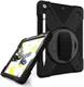 Apple iPad 10.2 (2019) Hybride Kickstand Hoesje met Handriem Zwart afbeelding 7