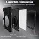 Apple iPad 10.2 (2019) Hybride Kickstand Hoesje met Handriem Zwart afbeelding 9