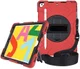 Apple iPad 10.2 2019 / 2020 / 2021 Hybride Hoesje met Handriem Rood afbeelding 1
