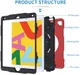 Apple iPad 10.2 2019 / 2020 / 2021 Hybride Hoesje met Handriem Rood afbeelding 11