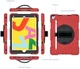 Apple iPad 10.2 2019 / 2020 / 2021 Hybride Hoesje met Handriem Rood afbeelding 12