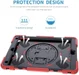 Apple iPad 10.2 2019 / 2020 / 2021 Hybride Hoesje met Handriem Rood afbeelding 14