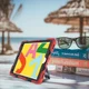 Apple iPad 10.2 2019 / 2020 / 2021 Hybride Hoesje met Handriem Rood afbeelding 17