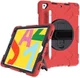 Apple iPad 10.2 2019 / 2020 / 2021 Hybride Hoesje met Handriem Rood afbeelding 2