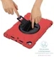 Apple iPad 10.2 2019 / 2020 / 2021 Hybride Hoesje met Handriem Rood afbeelding 20