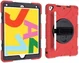 Apple iPad 10.2 2019 / 2020 / 2021 Hybride Hoesje met Handriem Rood afbeelding 27