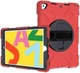 Apple iPad 10.2 2019 / 2020 / 2021 Hybride Hoesje met Handriem Rood afbeelding 29