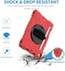 Apple iPad 10.2 2019 / 2020 / 2021 Hybride Hoesje met Handriem Rood afbeelding 5