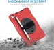 Apple iPad 10.2 2019 / 2020 / 2021 Hybride Hoesje met Handriem Rood afbeelding 6