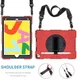 Apple iPad 10.2 2019 / 2020 / 2021 Hybride Hoesje met Handriem Rood afbeelding 8