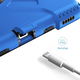 Apple iPad 10.2 2019 / 2020 / 2021 Hybride Hoesje met Handriem Blauw afbeelding 4