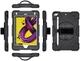 Apple iPad Mini 4 / Mini 2019 Hybride Stand Hoesje met Handriem Zwart afbeelding 14