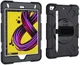 Apple iPad Mini 4 / Mini 2019 Hybride Stand Hoesje met Handriem Zwart afbeelding 19