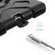 Apple iPad Mini 4 / Mini 2019 Hybride Stand Hoesje met Handriem Zwart afbeelding 21