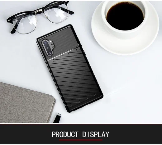 Samsung Galaxy Note 10 Plus Twill Texture Hoesje Blauw afbeelding 12