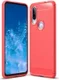 Motorola One Action Geborsteld TPU Hoesje Rood afbeelding 1